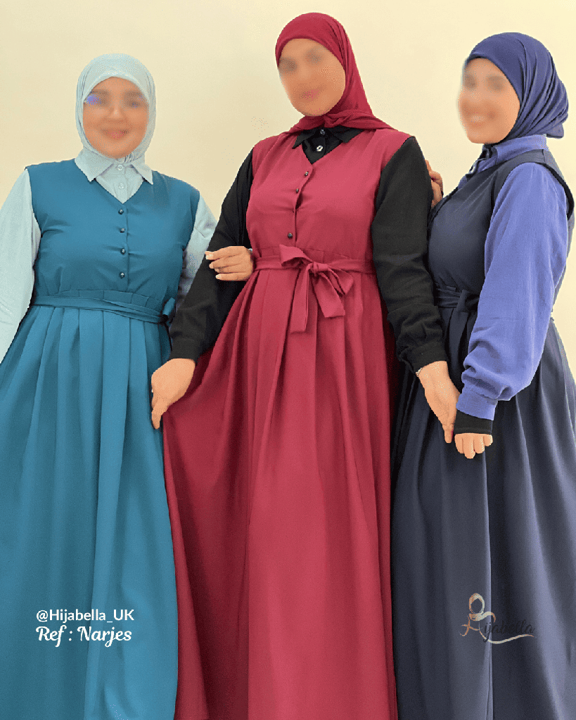 Narjes (robe sans manche +chemise)Hijabella brand