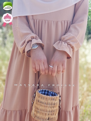 Robe Masarra crêpe froissé
